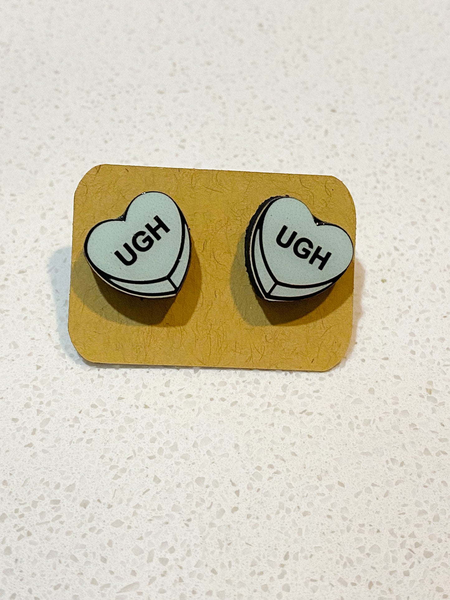 Ugh Conversation Heart Studs