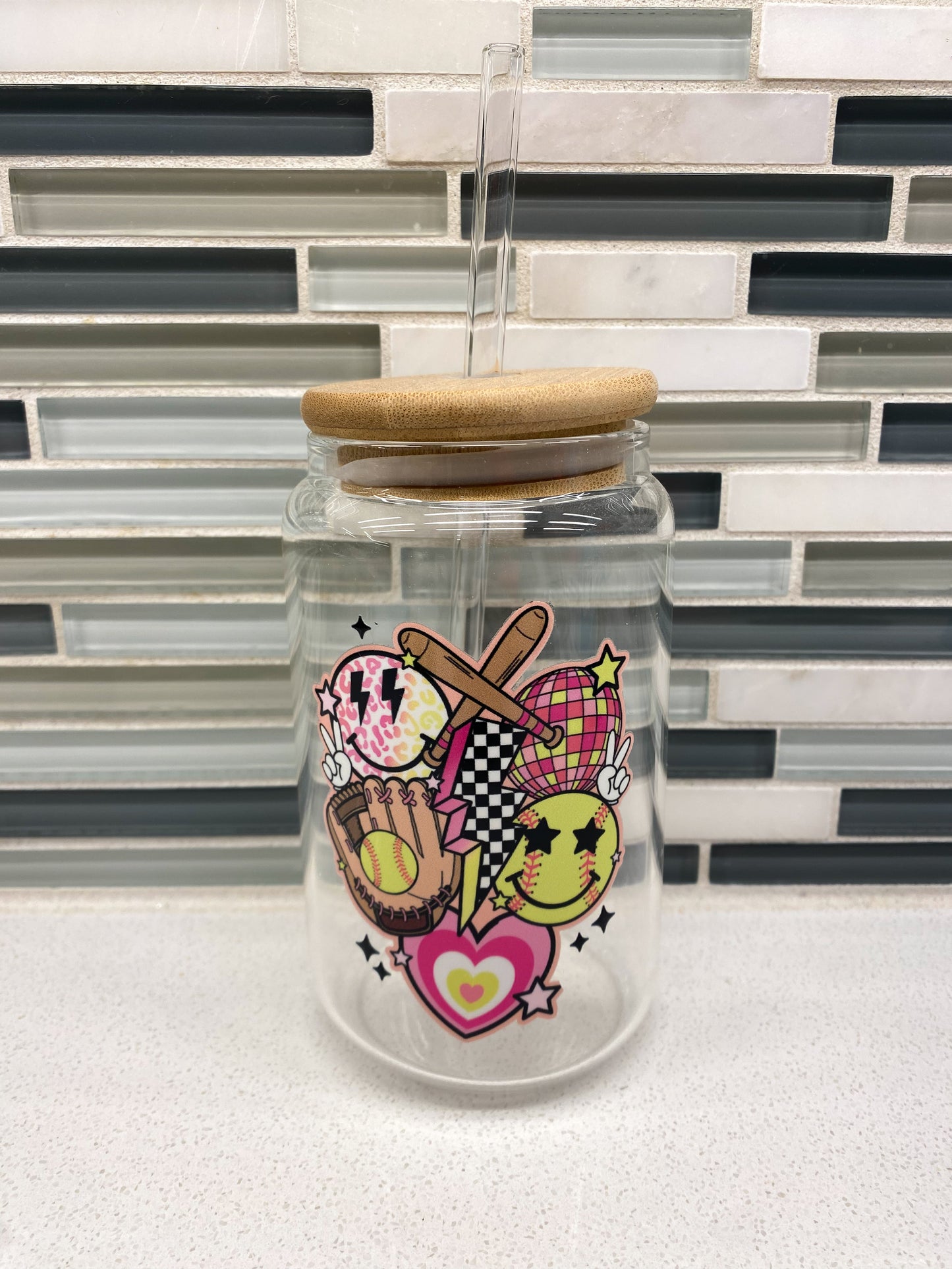 Softball Glass
