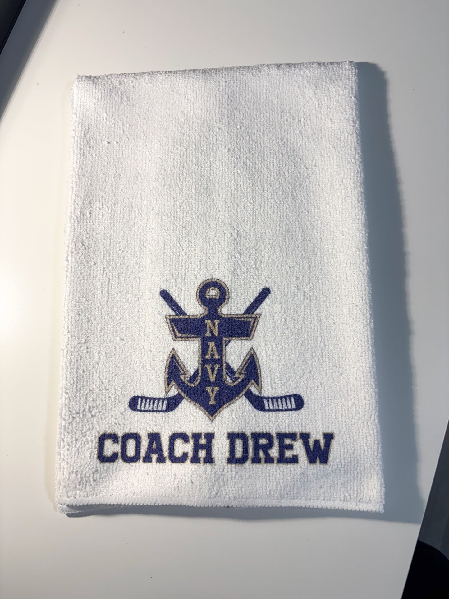 Navy Ice Hockey Towel