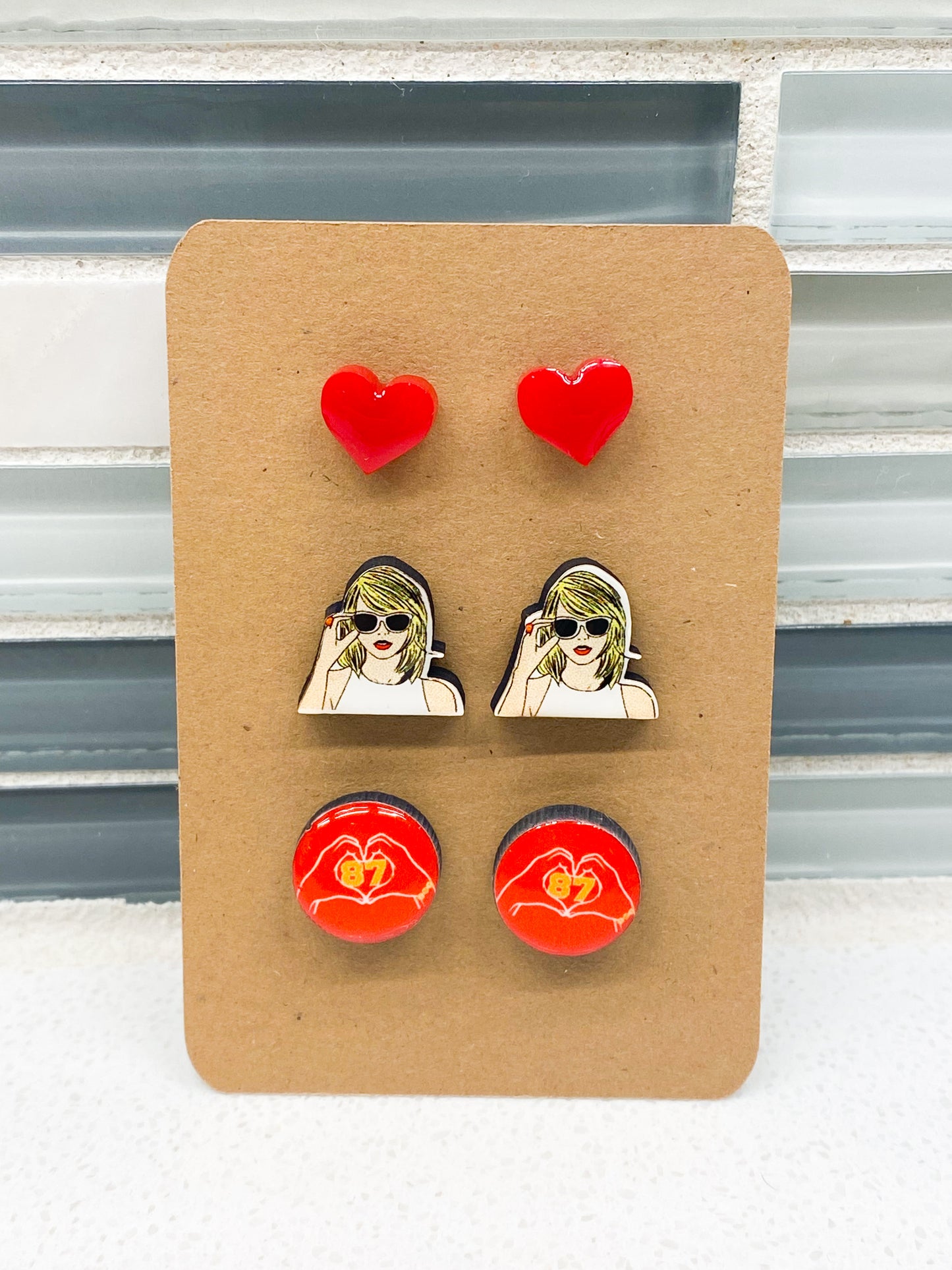 Swifty 3 Pack Stud Earrings 🫶🏻