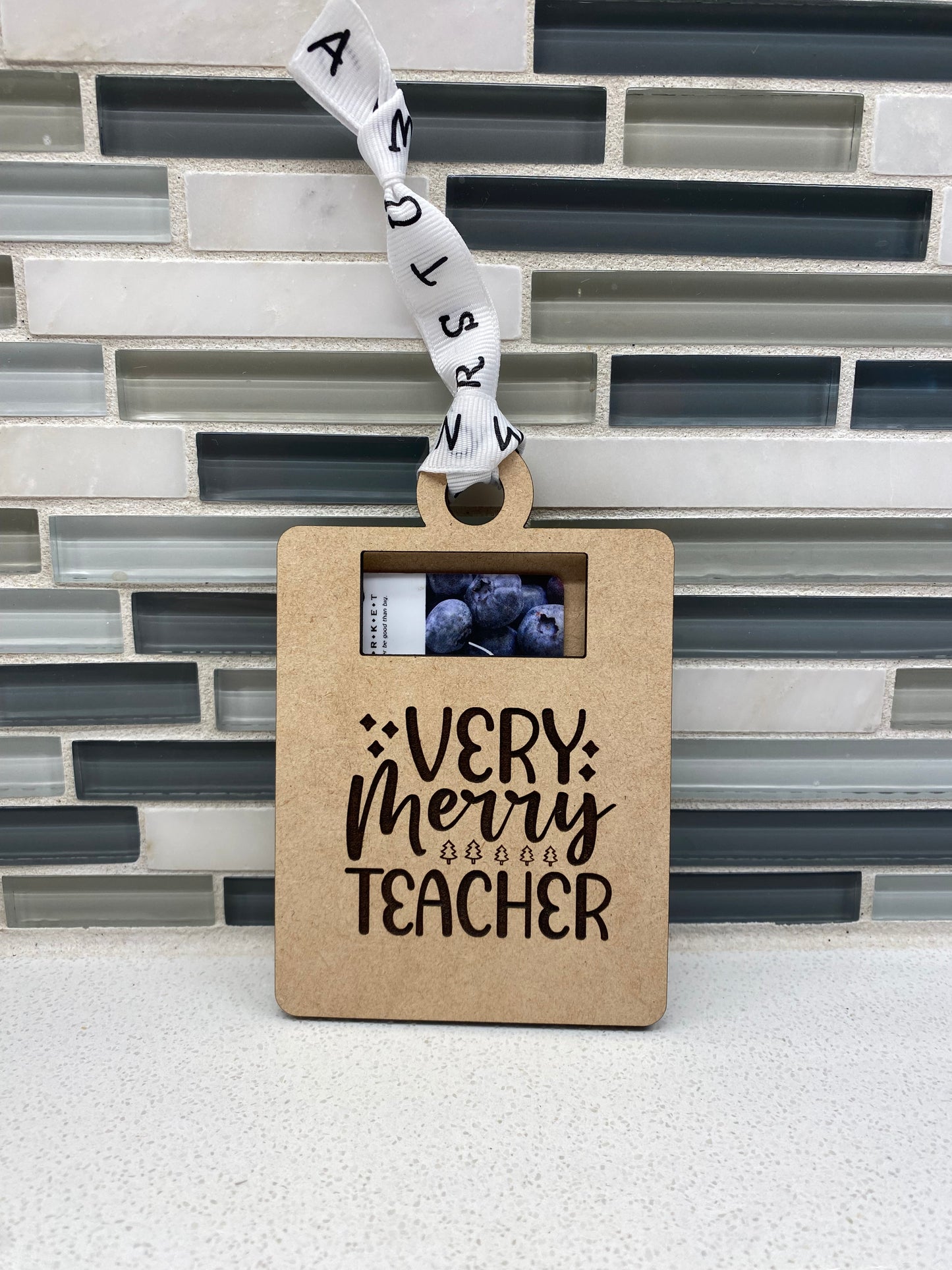 Very Merry Teacher Gift Card Holder