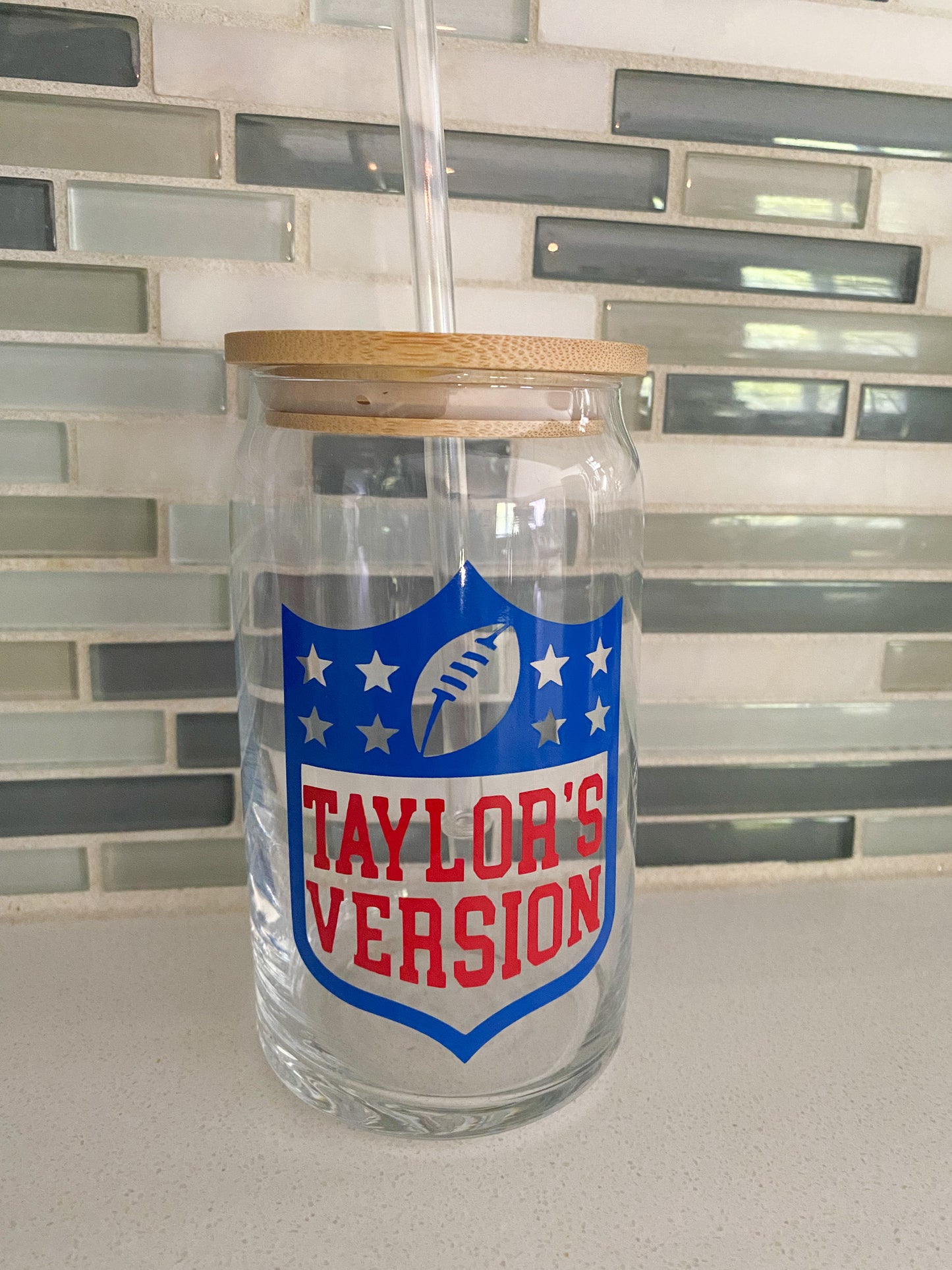 Taylor's Version Glass Can Cup